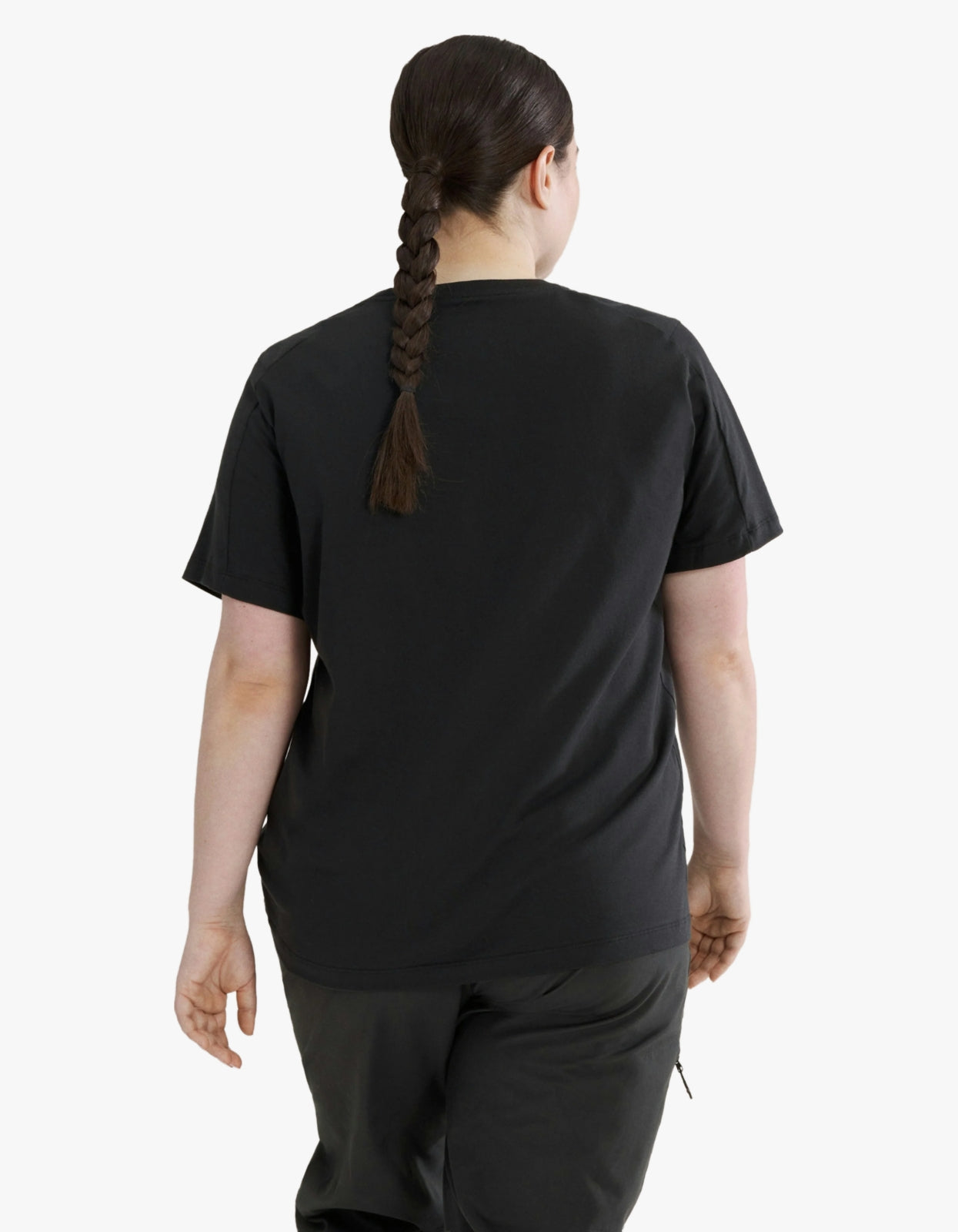 Womens Kragg Sl Cotton Emblem Crew S/S - Black