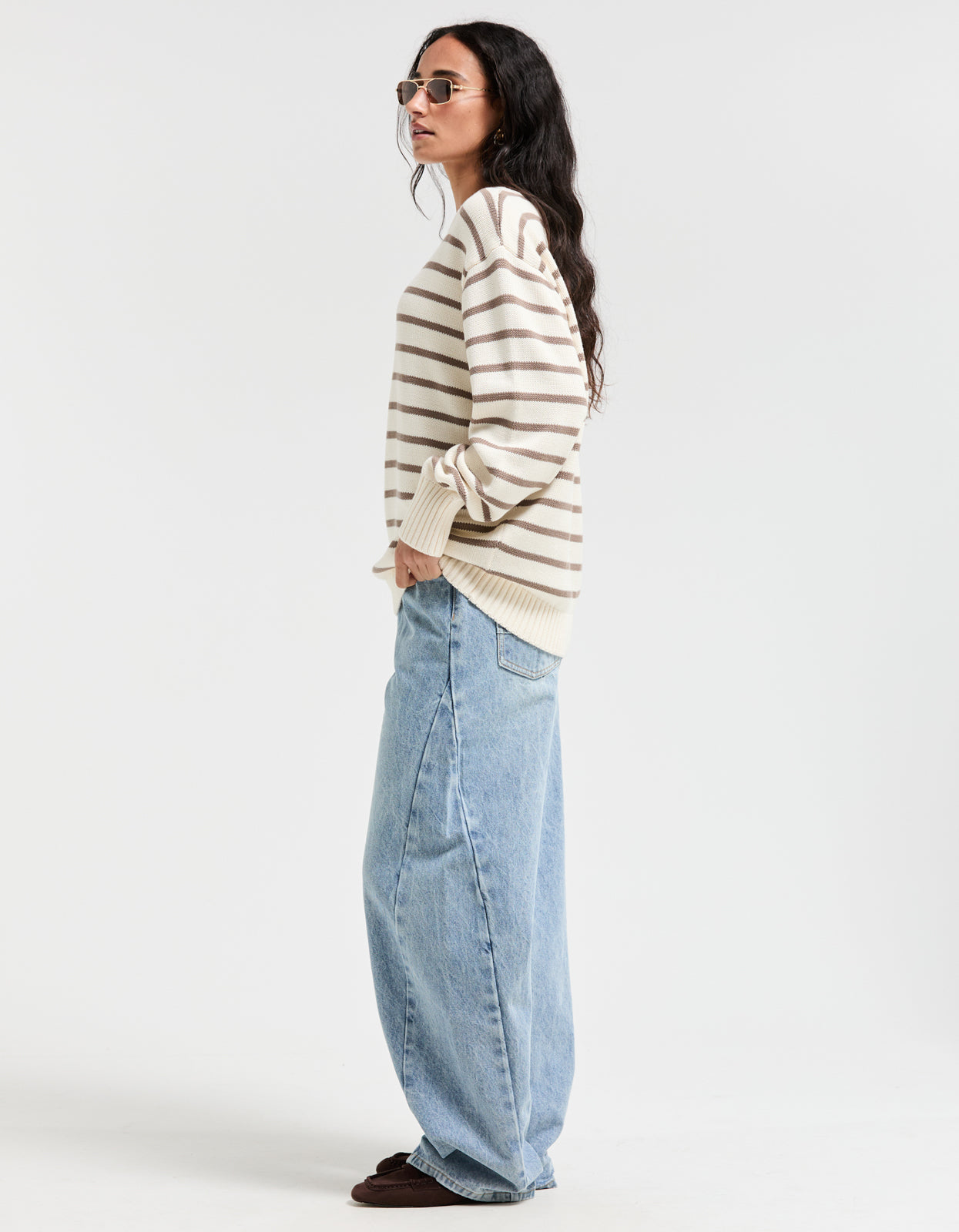 Arletta Crew - Cream/Mocha