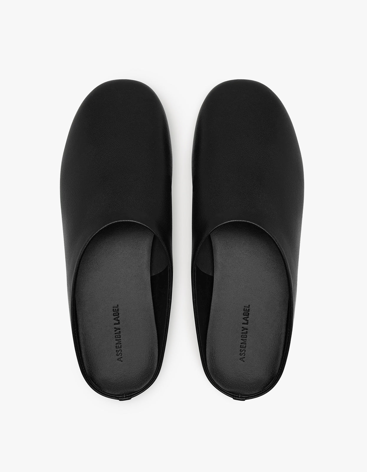 Aiden Leather Slide - Black