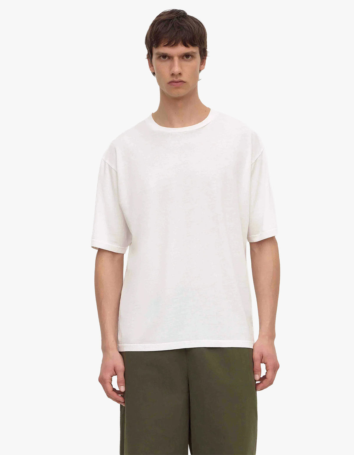 Billie Cotton Hemp Short Sleeve Tee - Antique White