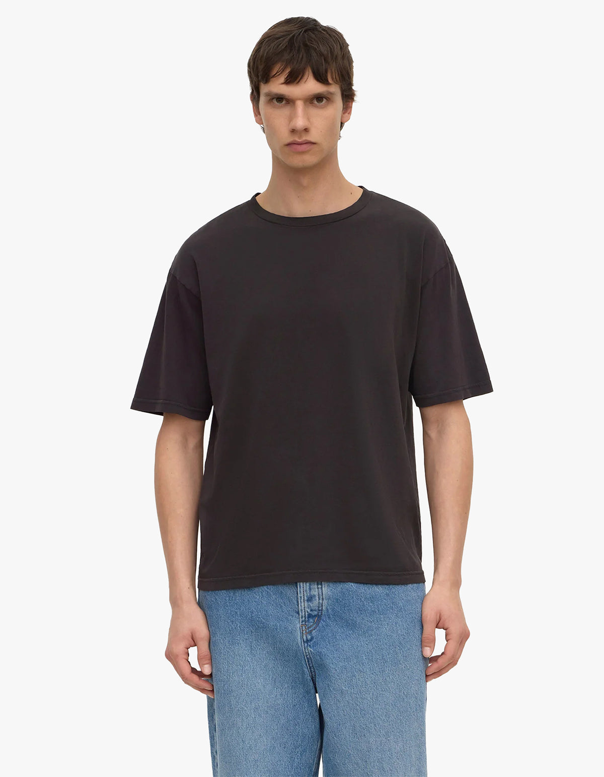 Billie Cotton Hemp Short Sleeve Tee - Washed Black