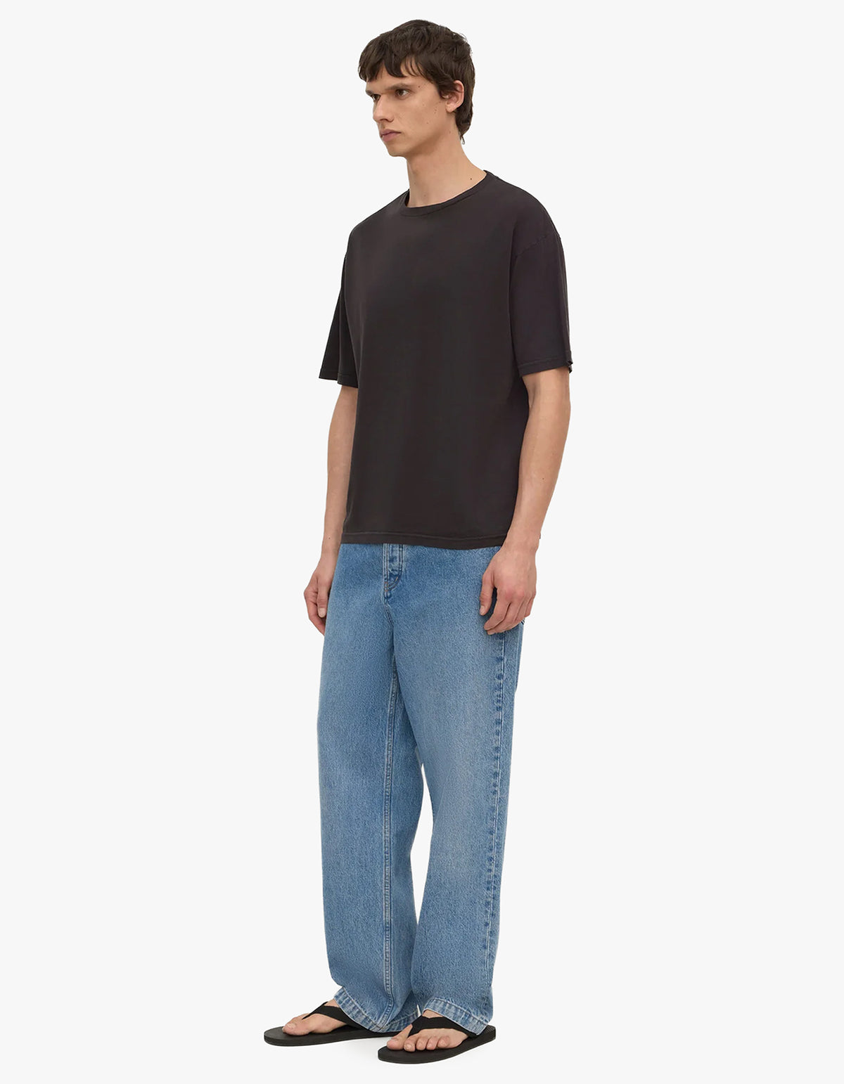 Billie Cotton Hemp Short Sleeve Tee - Washed Black