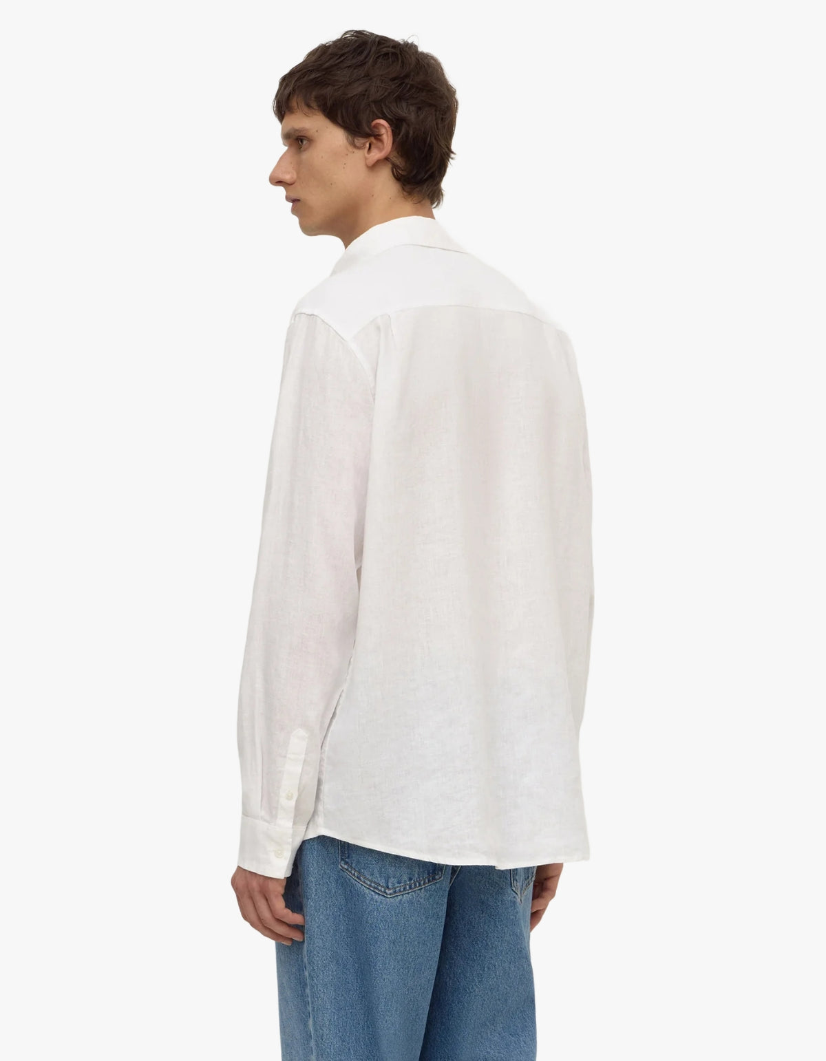 Everyday Mens Linen Long Sleeve Shirt - White
