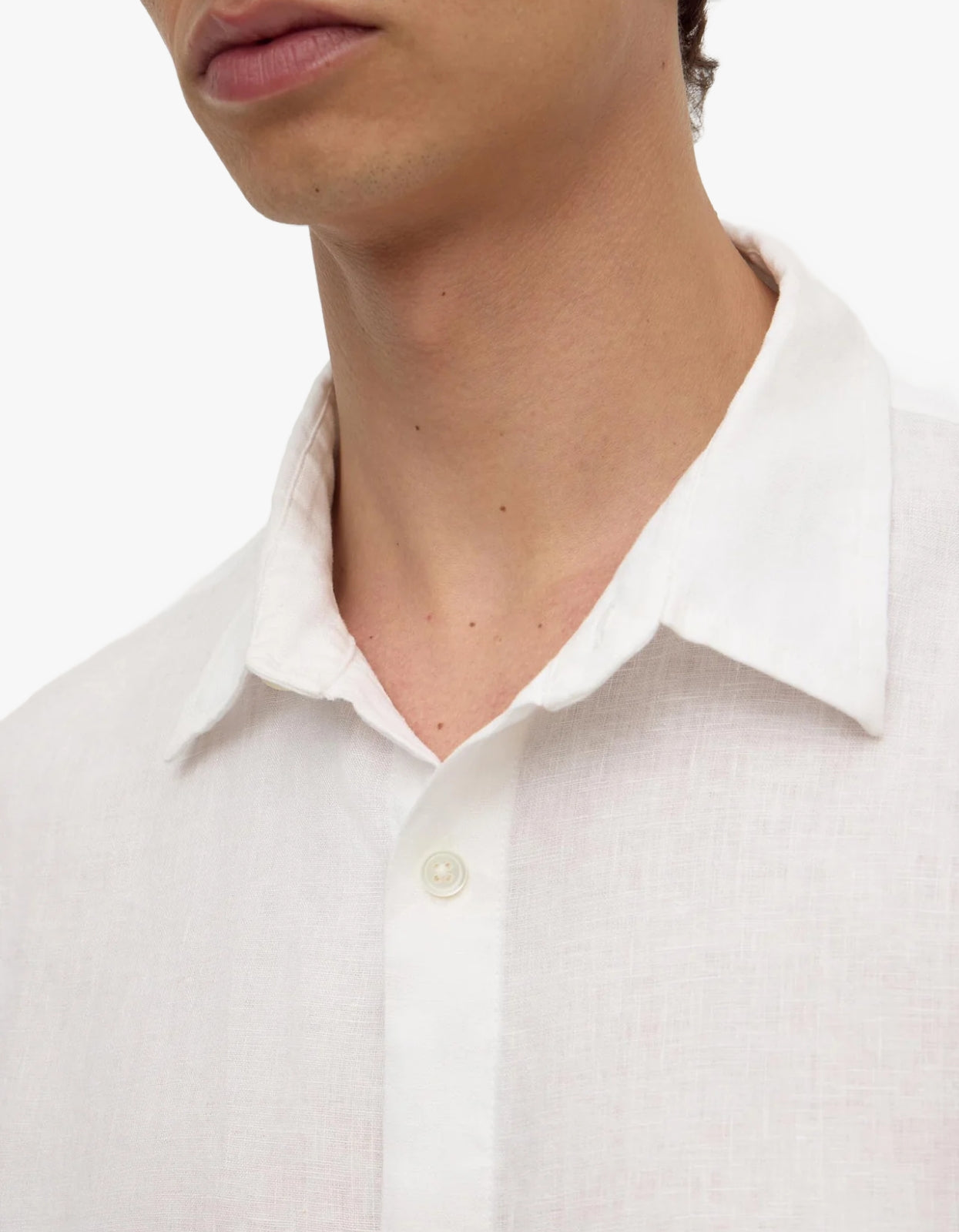 Everyday Mens Linen Long Sleeve Shirt - White