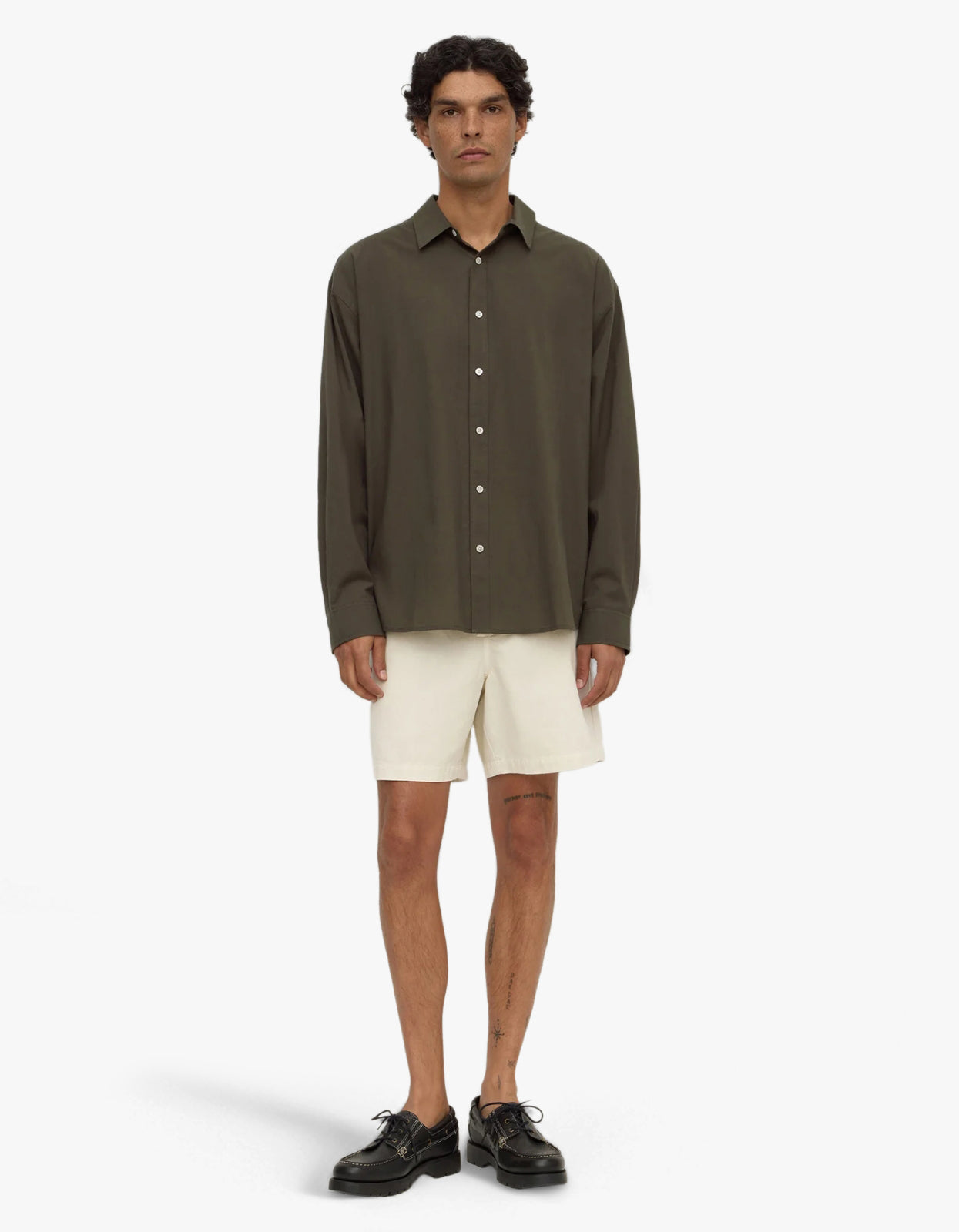 Franco Long Sleeve Shirt - Dark Military