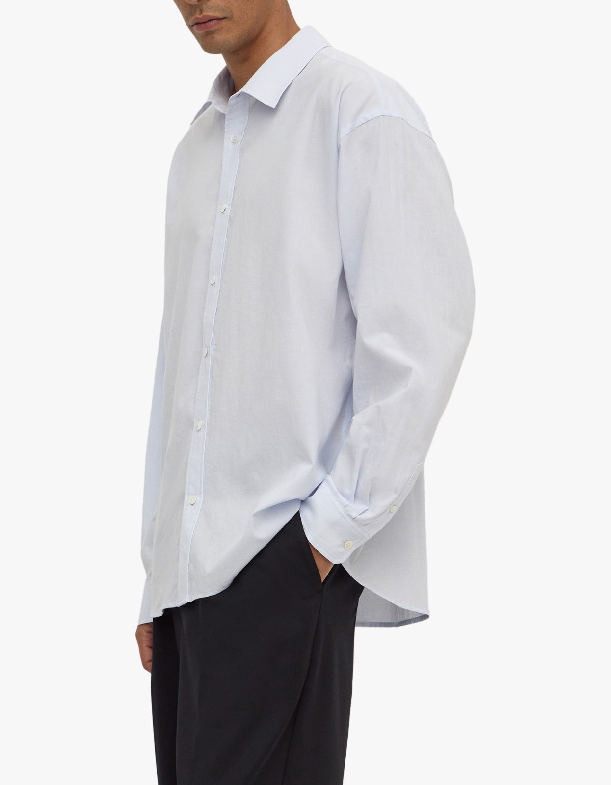 Franco Long Sleeve Shirt - Powder Blue