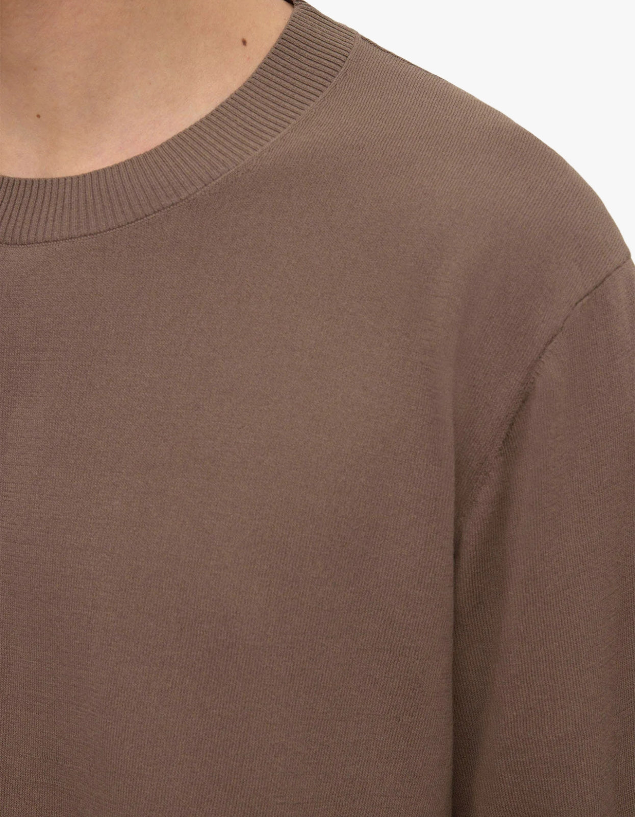 Hugh Knit Tee - Dark Sand