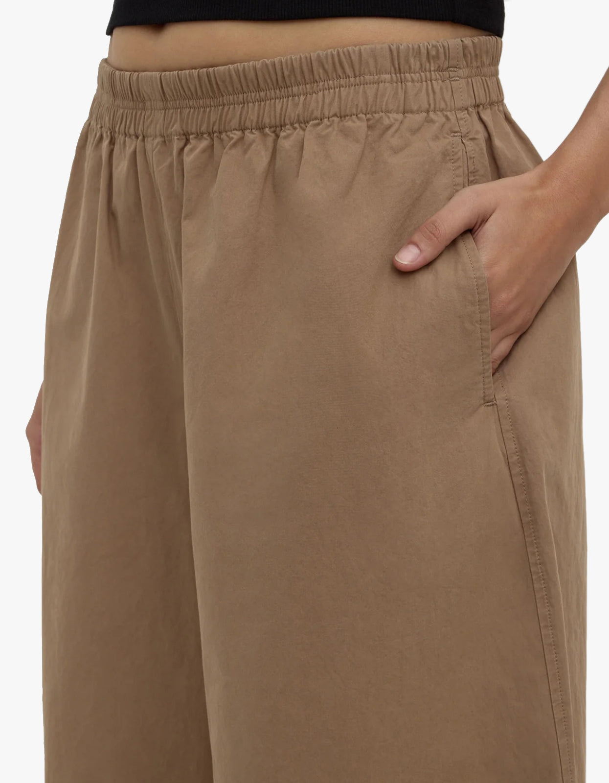 Lola Barrel Pant - Dark Tan