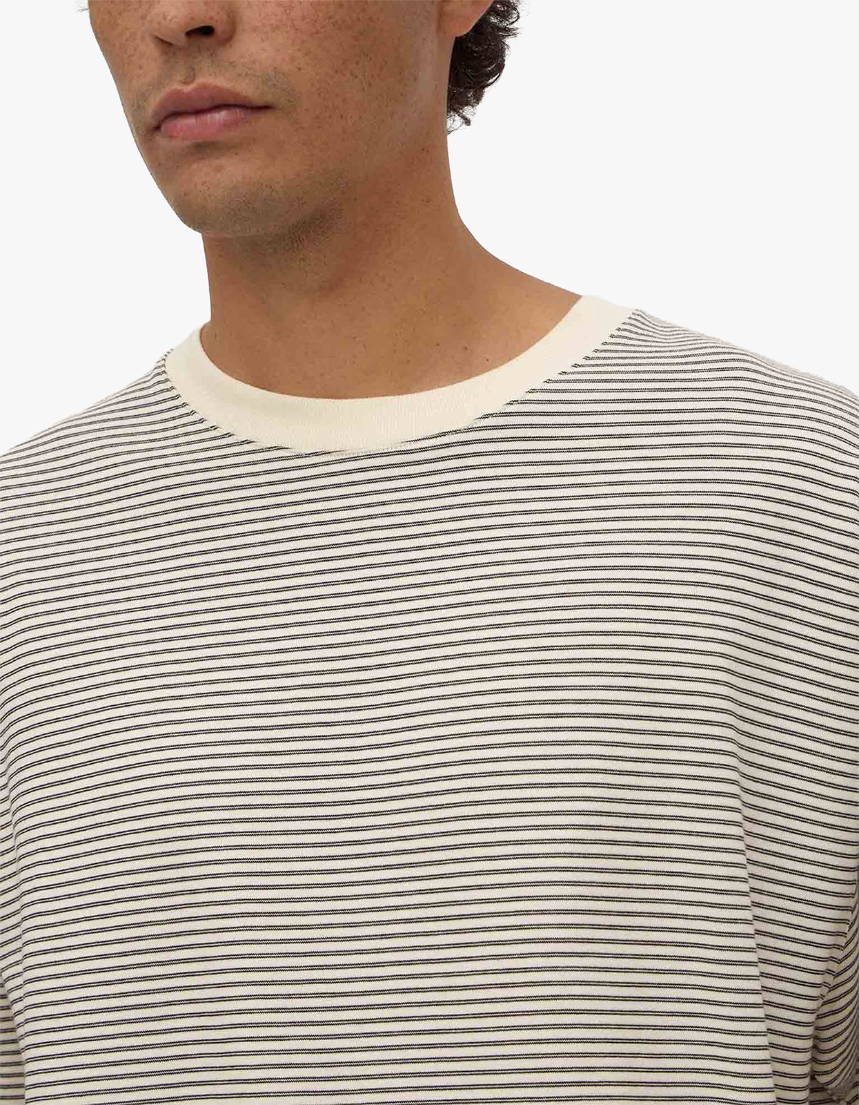 Malone Stripe Short Sleeve Tee - Black/Cream