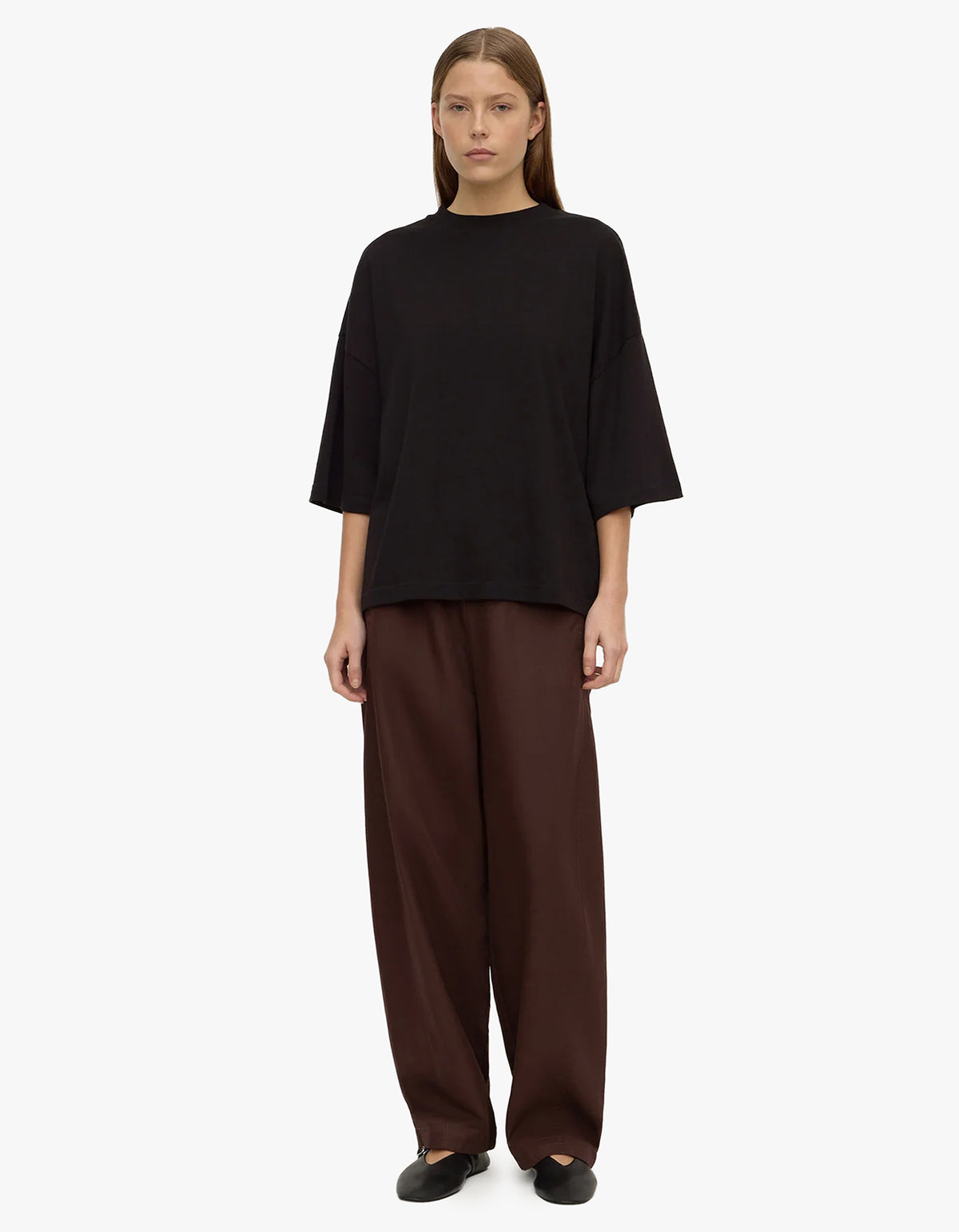 Max Cotton Oversized Tee - Black