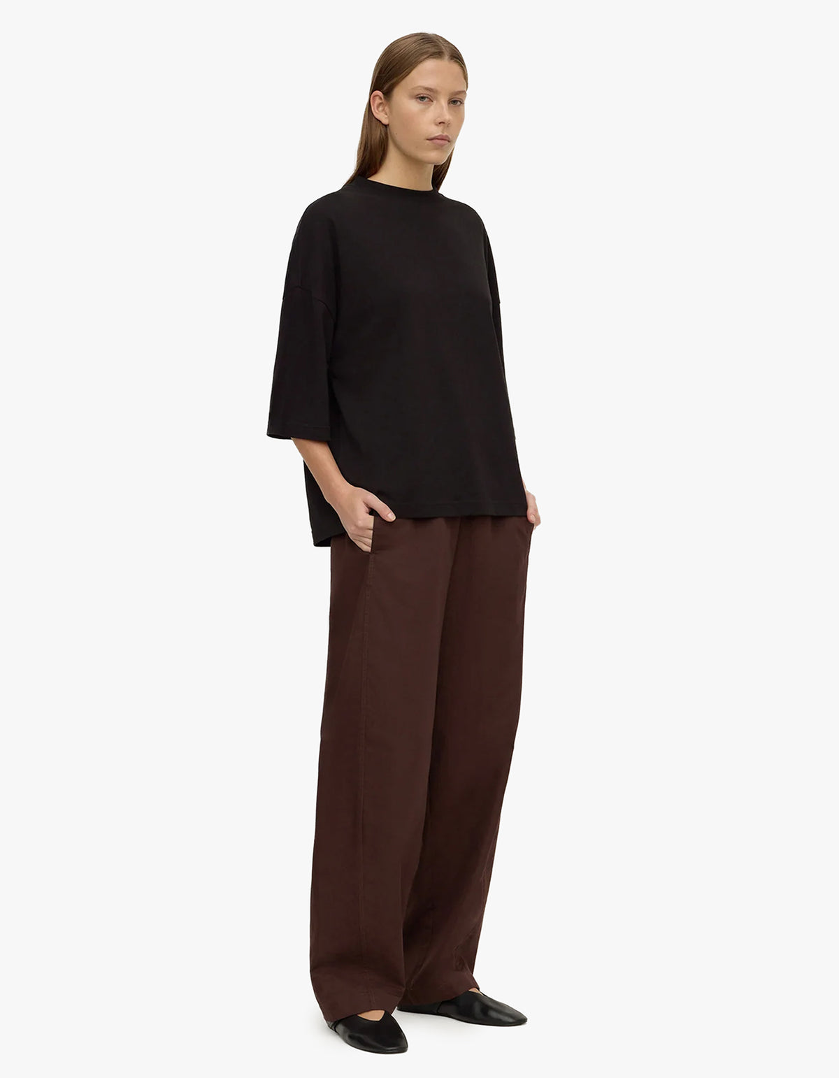 Max Cotton Oversized Tee - Black