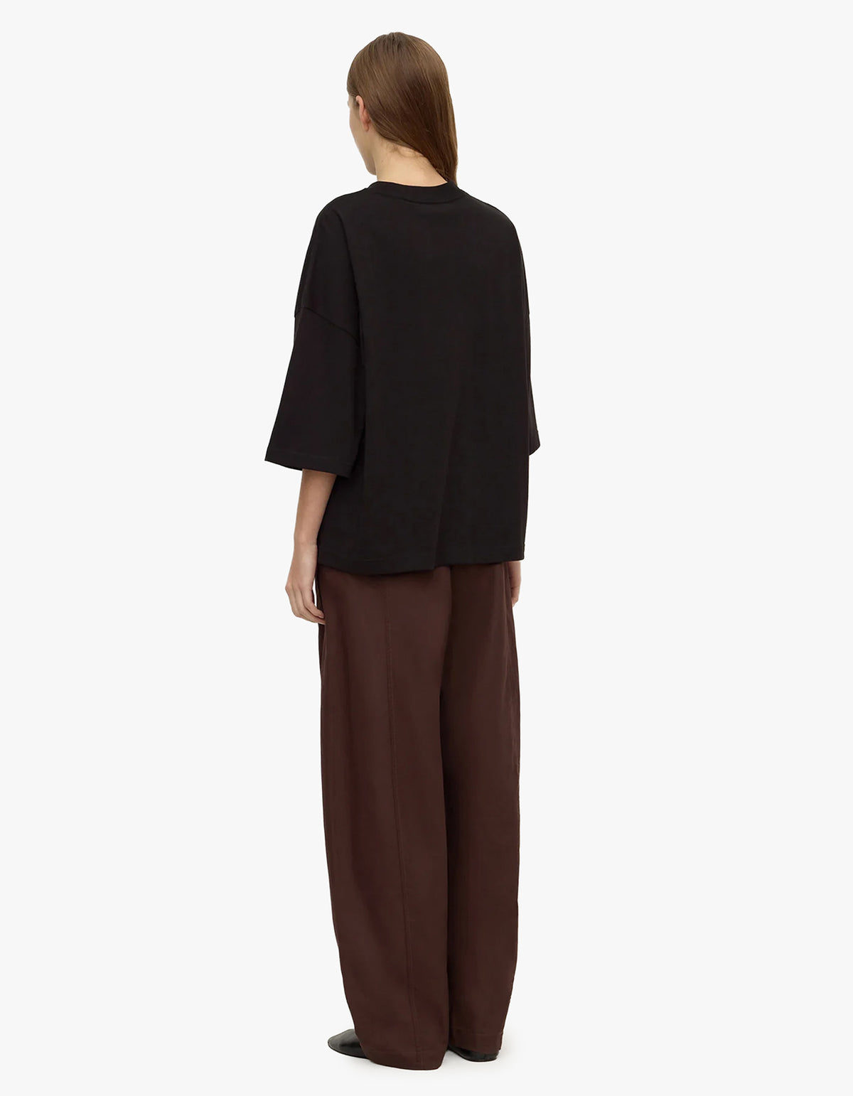 Max Cotton Oversized Tee - Black