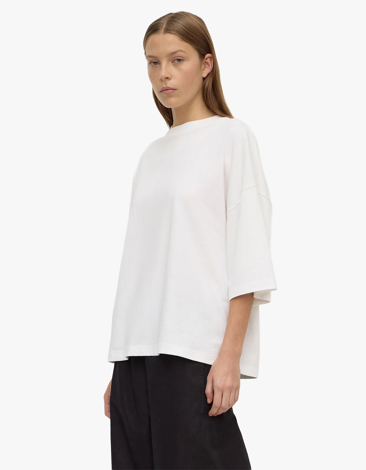 Max Cotton Oversized Tee - White