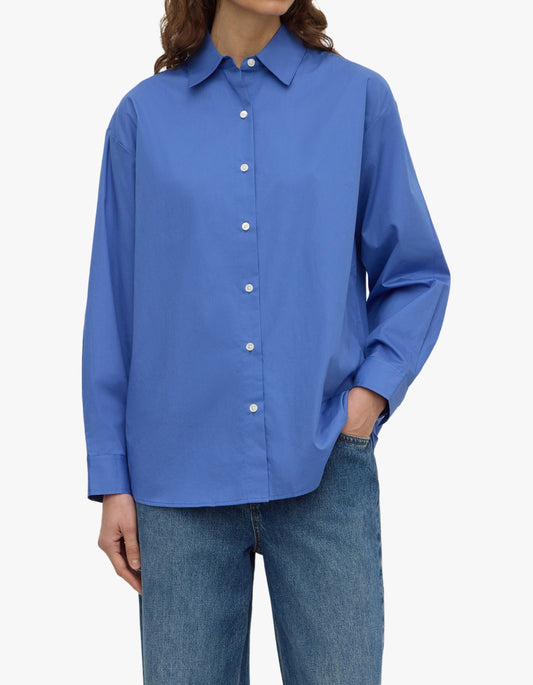 Micha Poplin L/S Shirt - New Blue