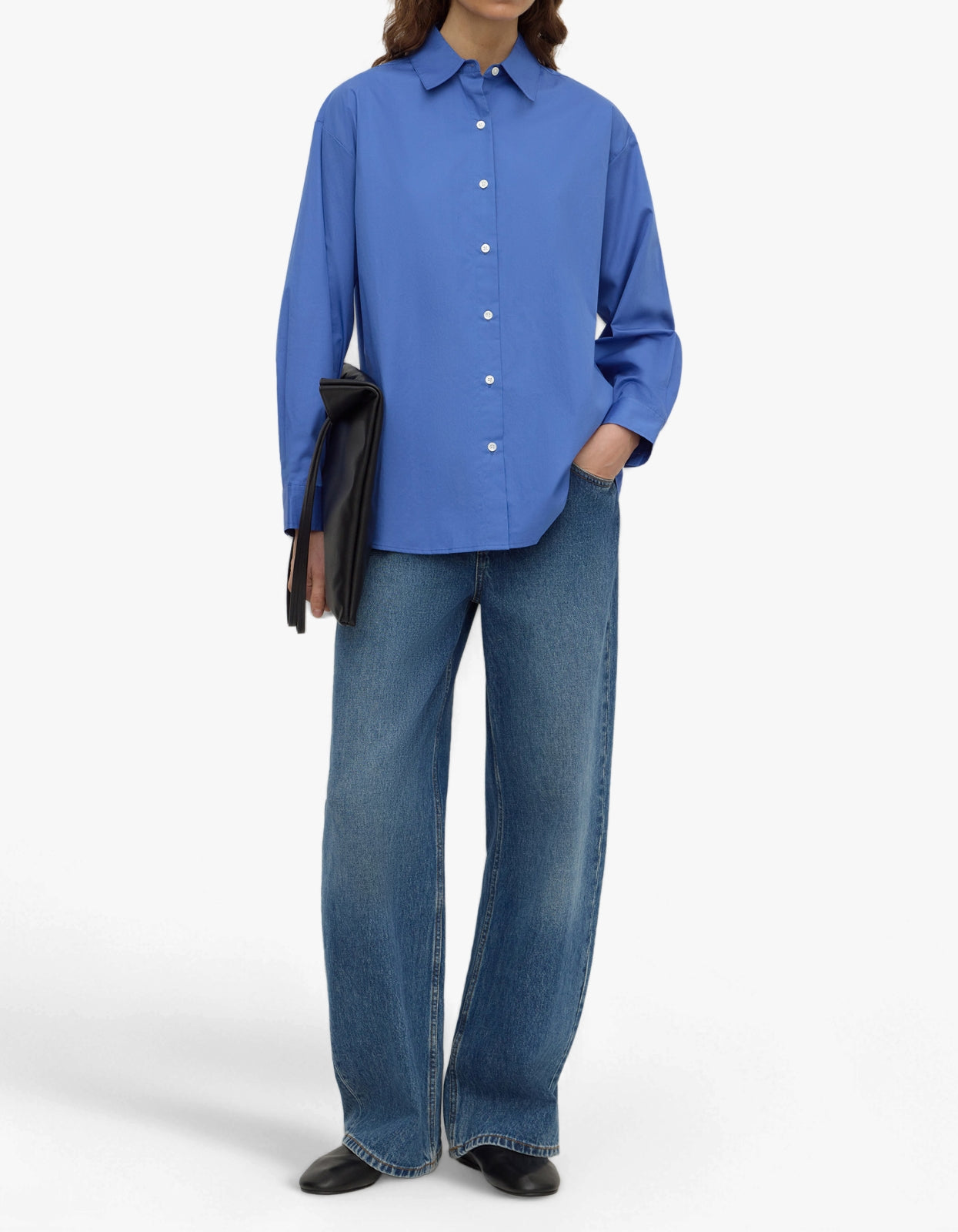 Micha Poplin L/S Shirt - New Blue