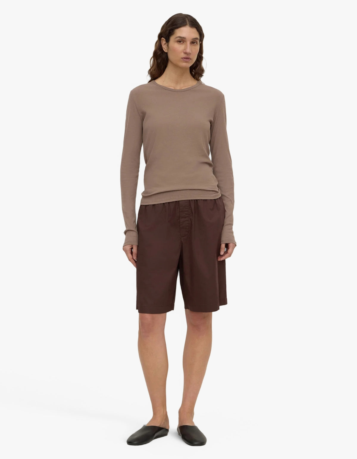 Mika Cotton Long Sleeve Tee - Sand