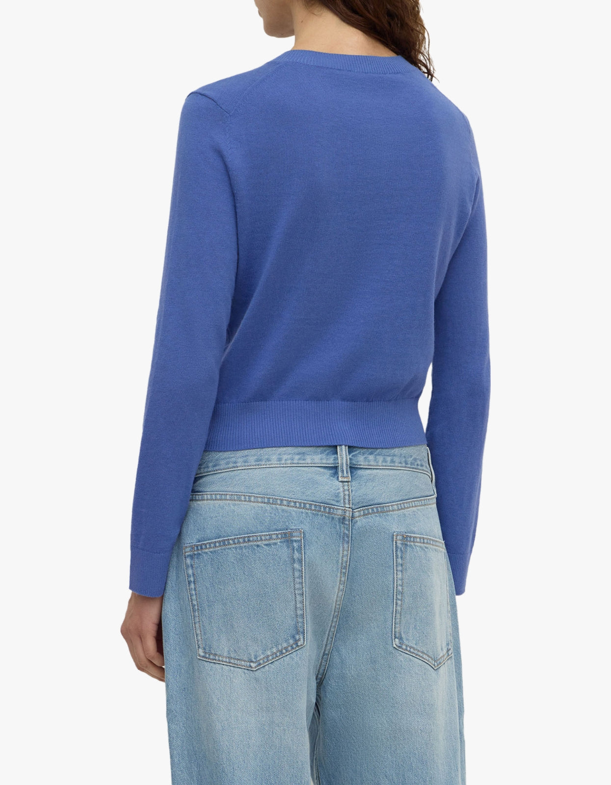 Orina Cotton Cashmere Cardigan - New Blue