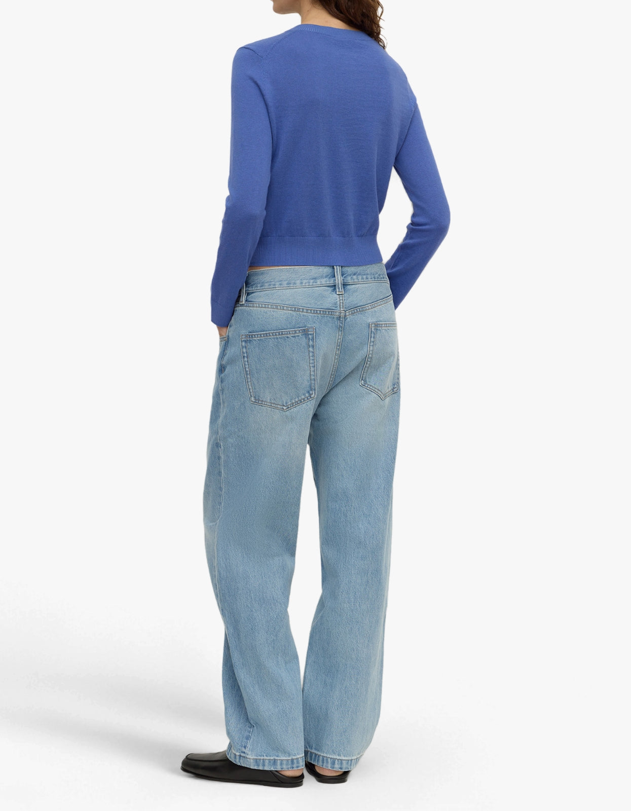 Orina Cotton Cashmere Cardigan - New Blue
