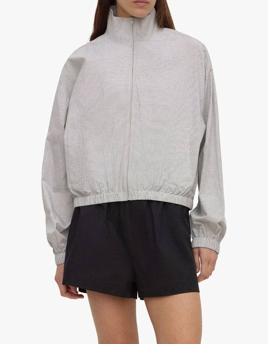 Phoenix Cotton Drawstring Jacket - Miro Check