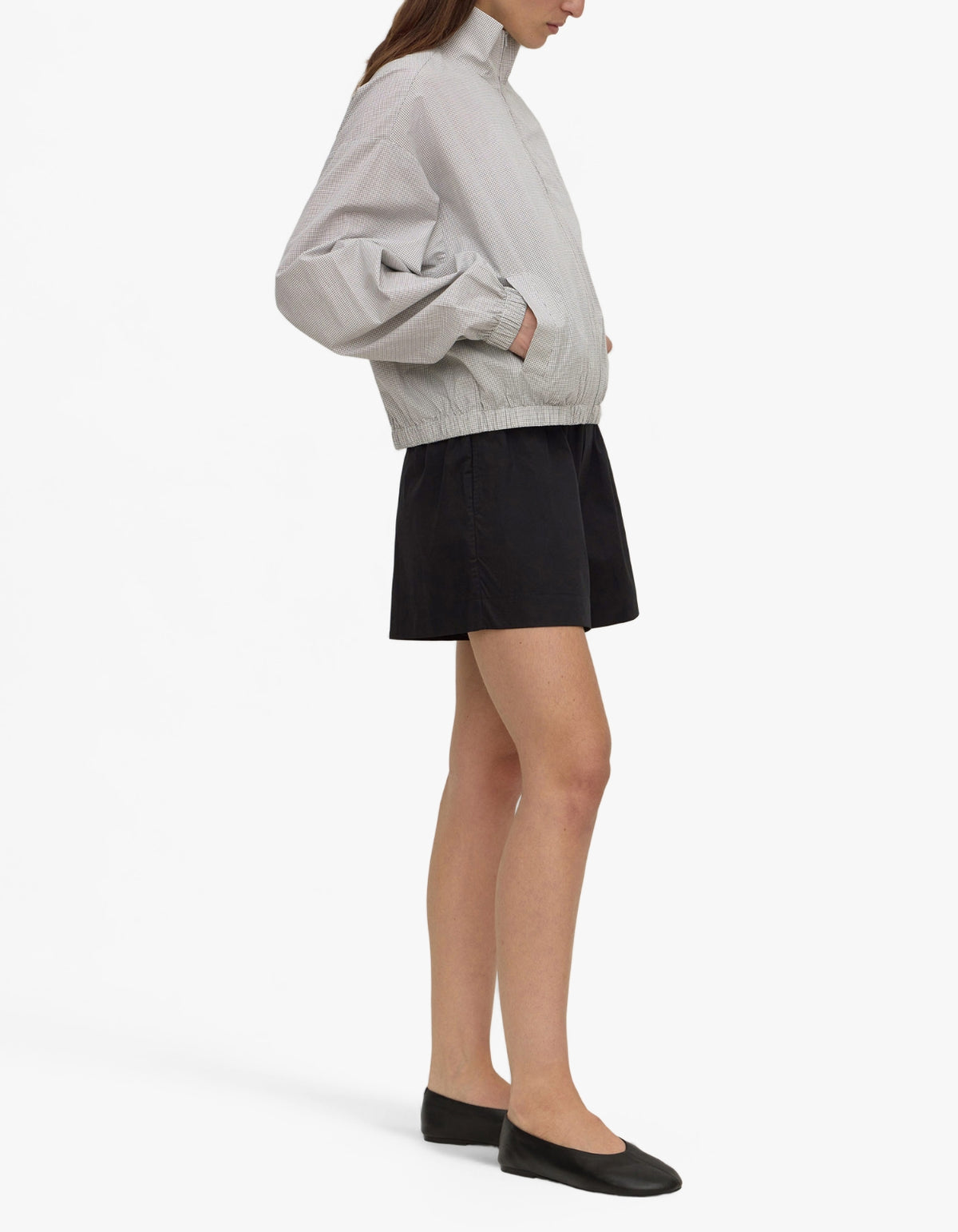 Phoenix Cotton Drawstring Jacket - Miro Check
