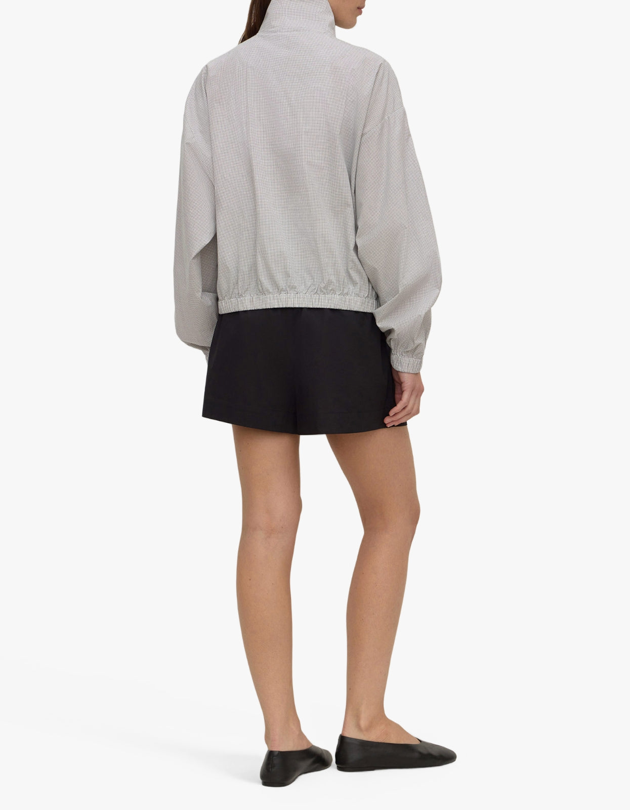 Phoenix Cotton Drawstring Jacket - Miro Check