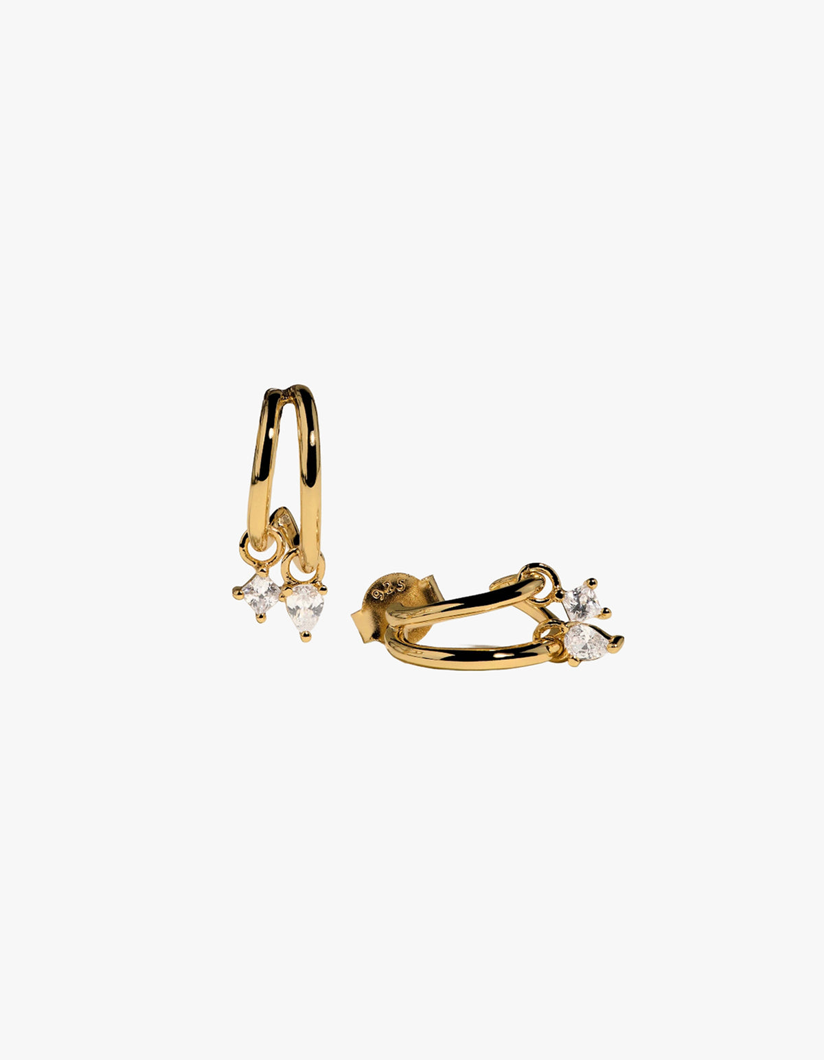 Celestial Crystal Huggies - Gold