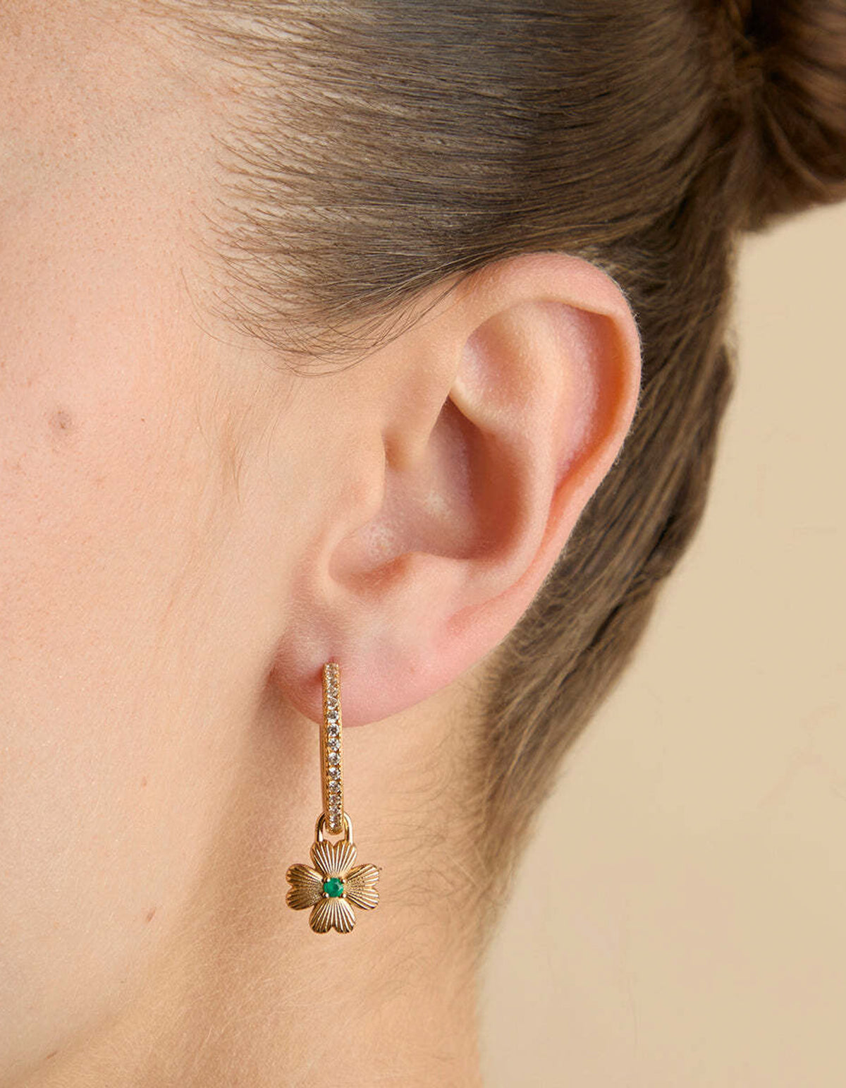 Clover Talisman Charm - Gold