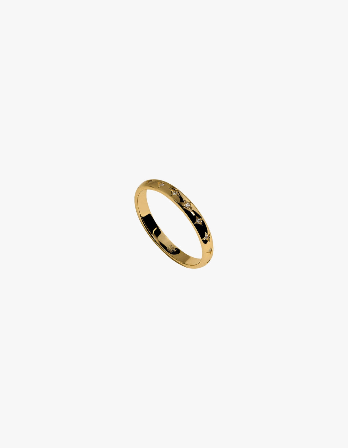Cosmic Star Band Ring - Gold