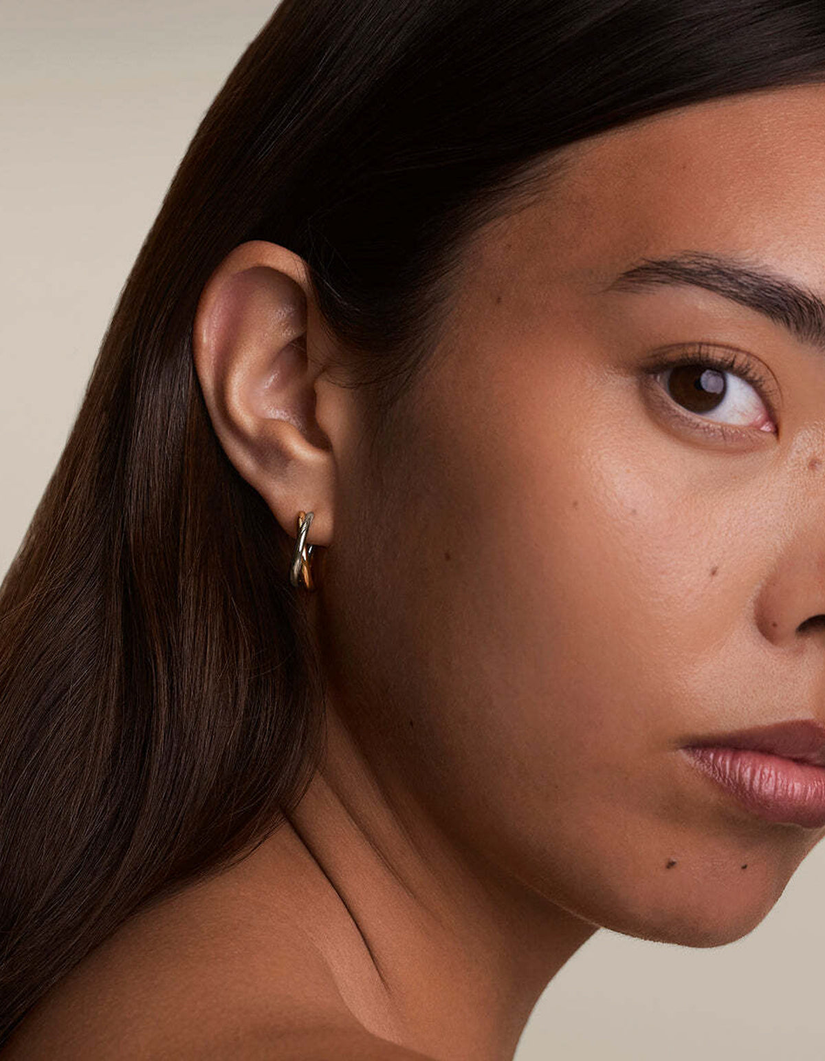 Crossover Illusion Hoops - Mixed Metal