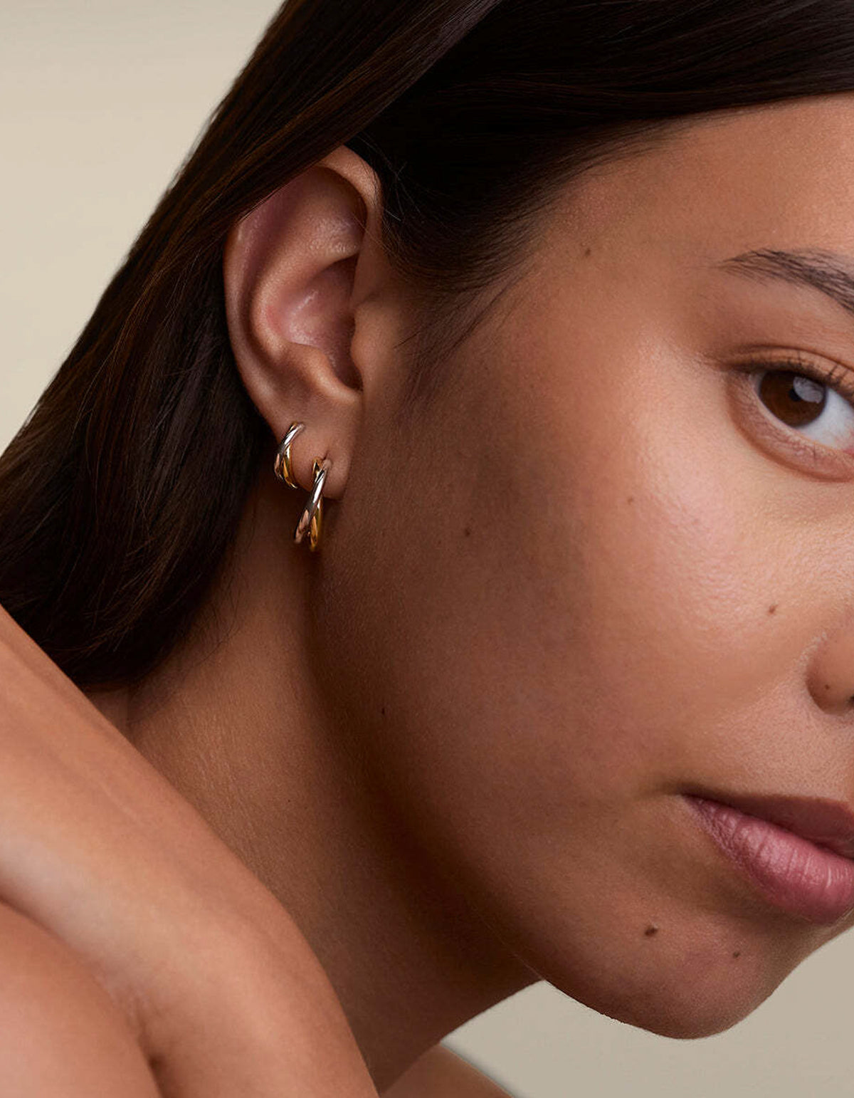 Crossover Illusion Hoops - Mixed Metal