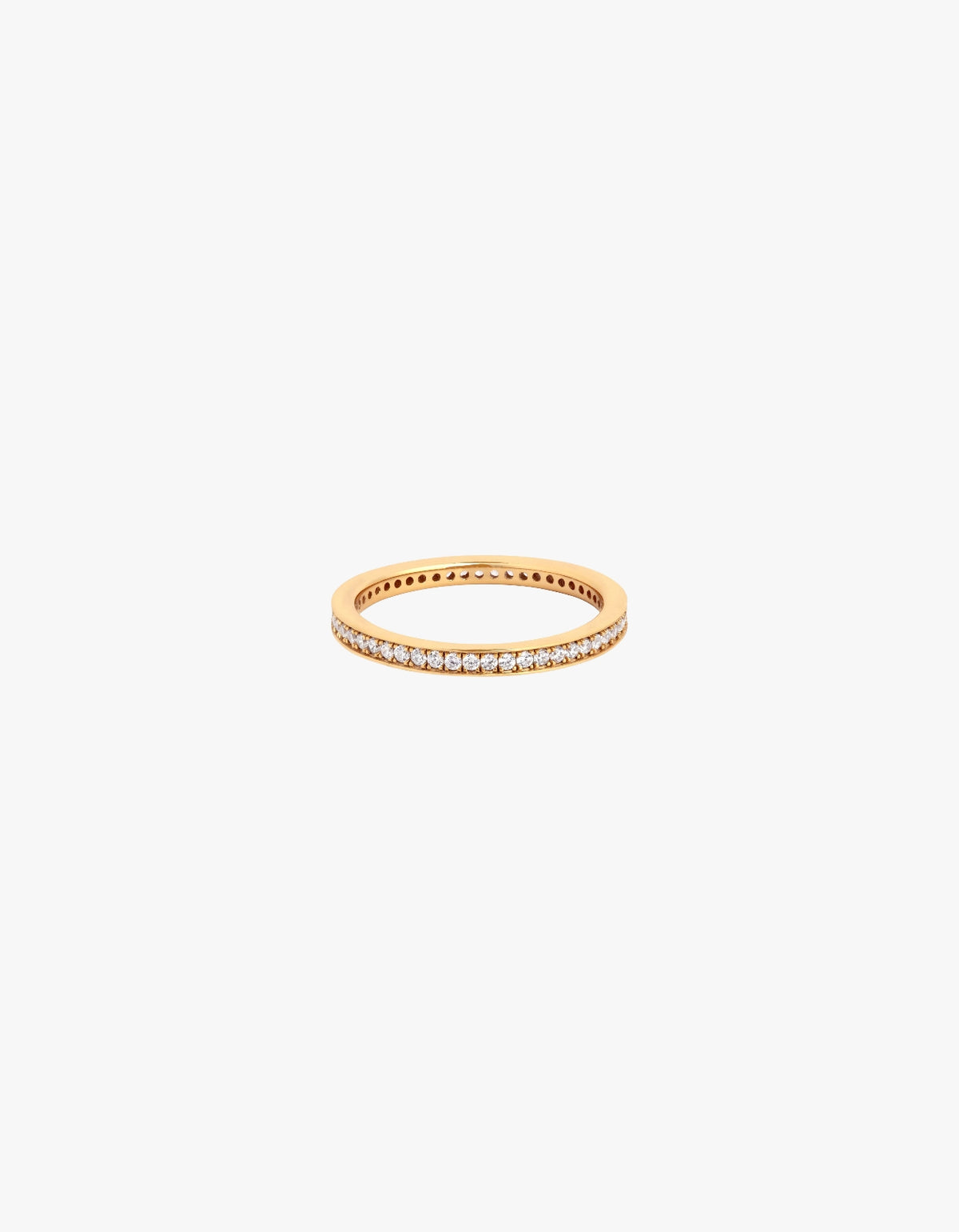 Crystal Stacking Ring - Gold