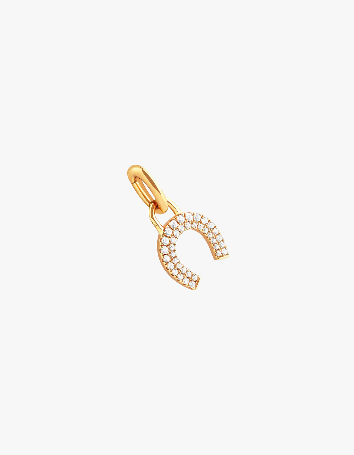 Horseshoe Talisman Charm - Gold