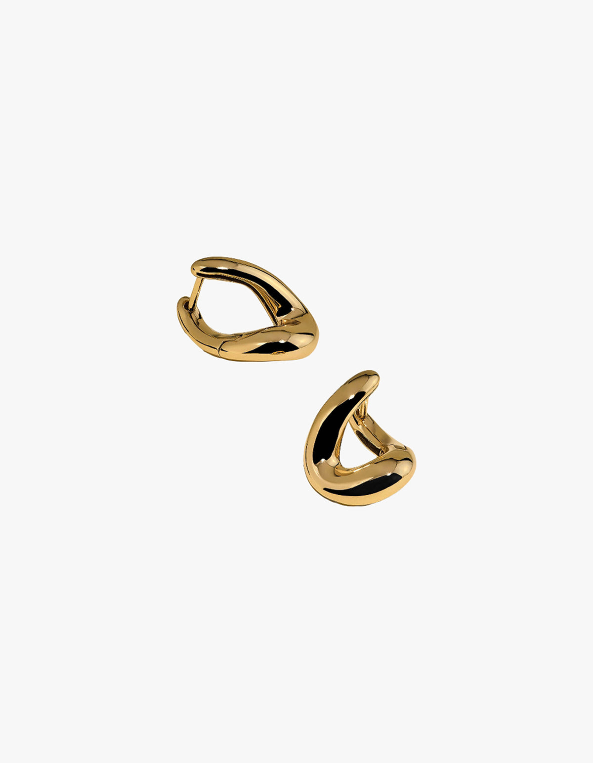 Molten Medium Hoops - Gold