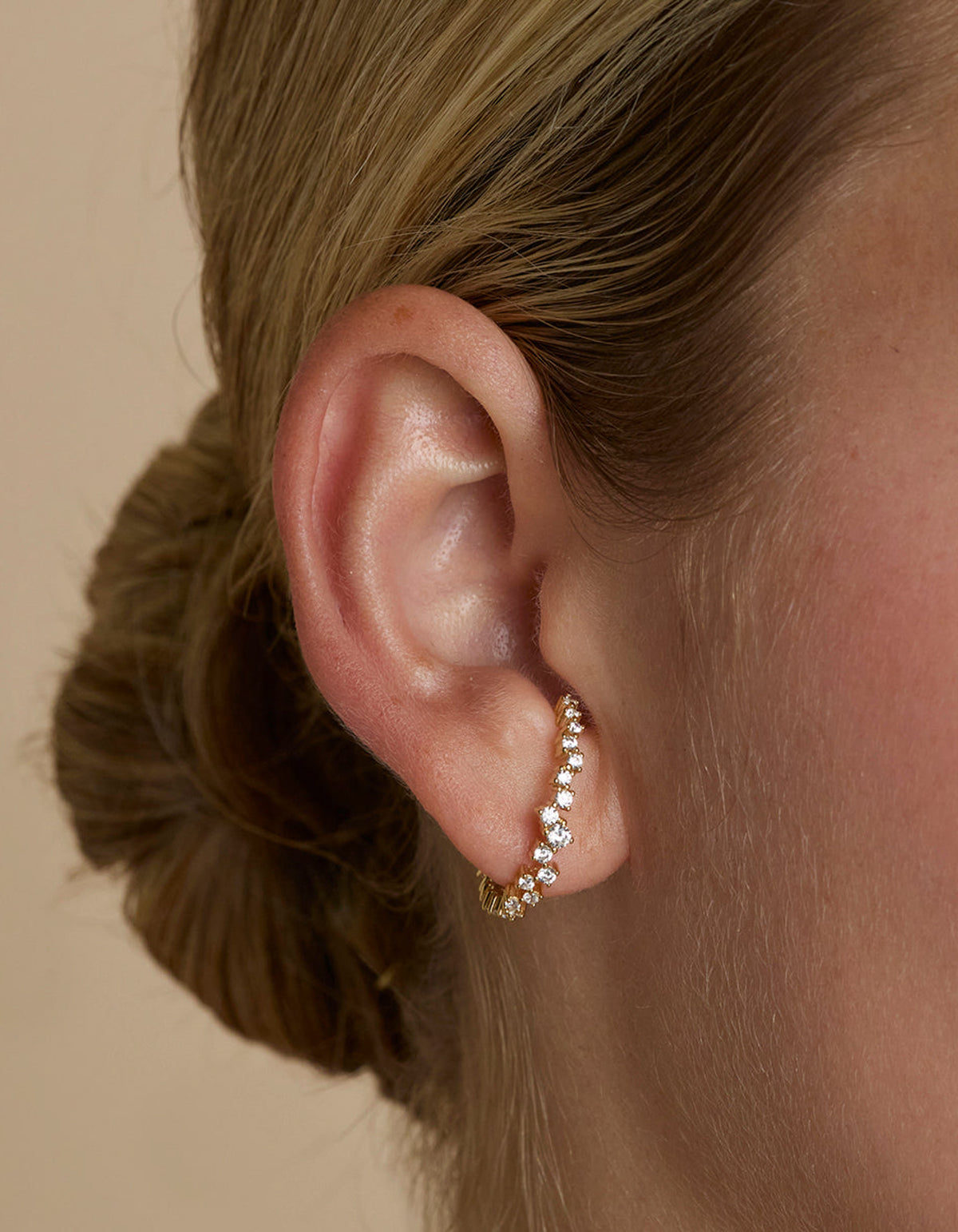 Orbit Crystal Studs - Gold