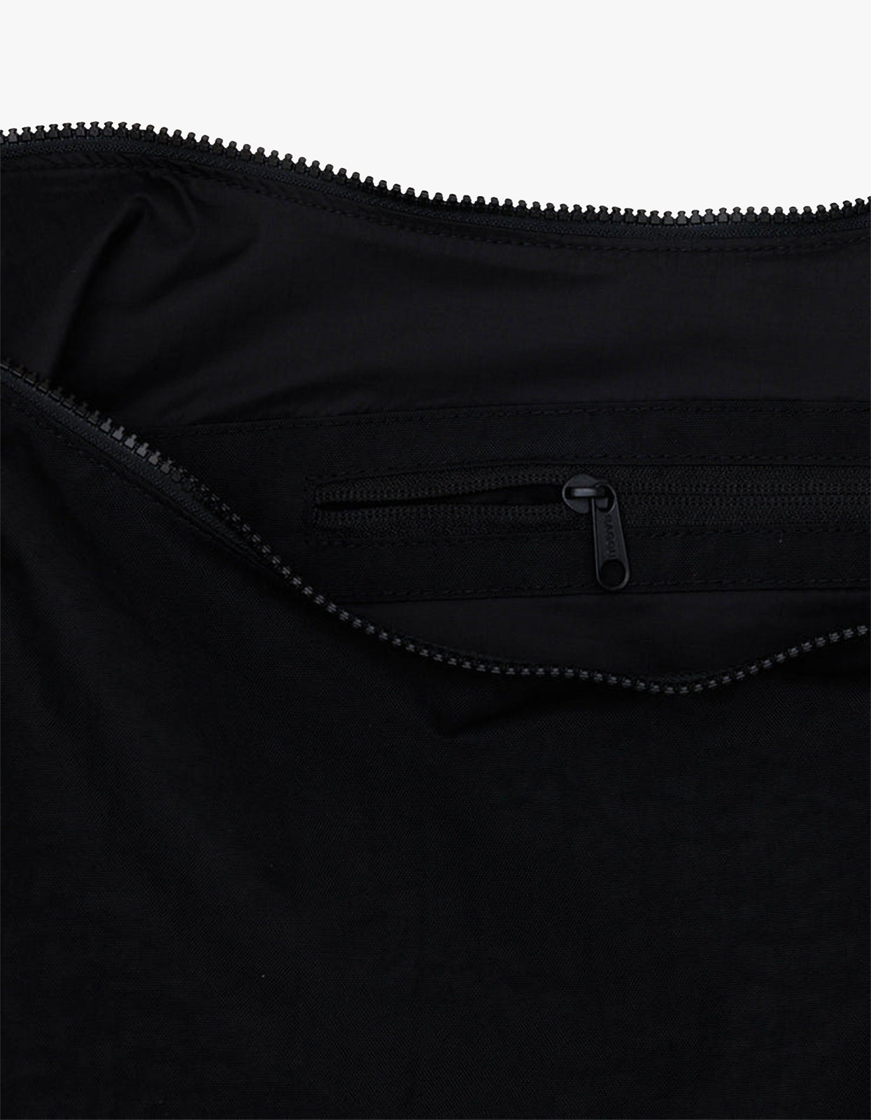 Large Nylon Crescent Bag - Black