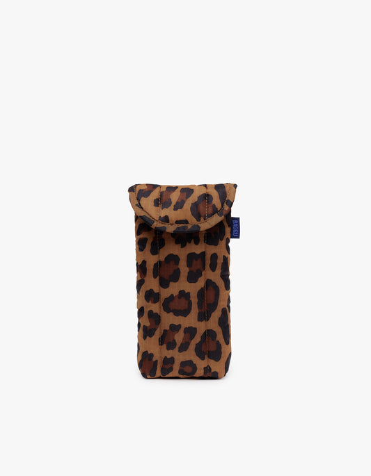 Puffy Glasses Sleeve - Leopard