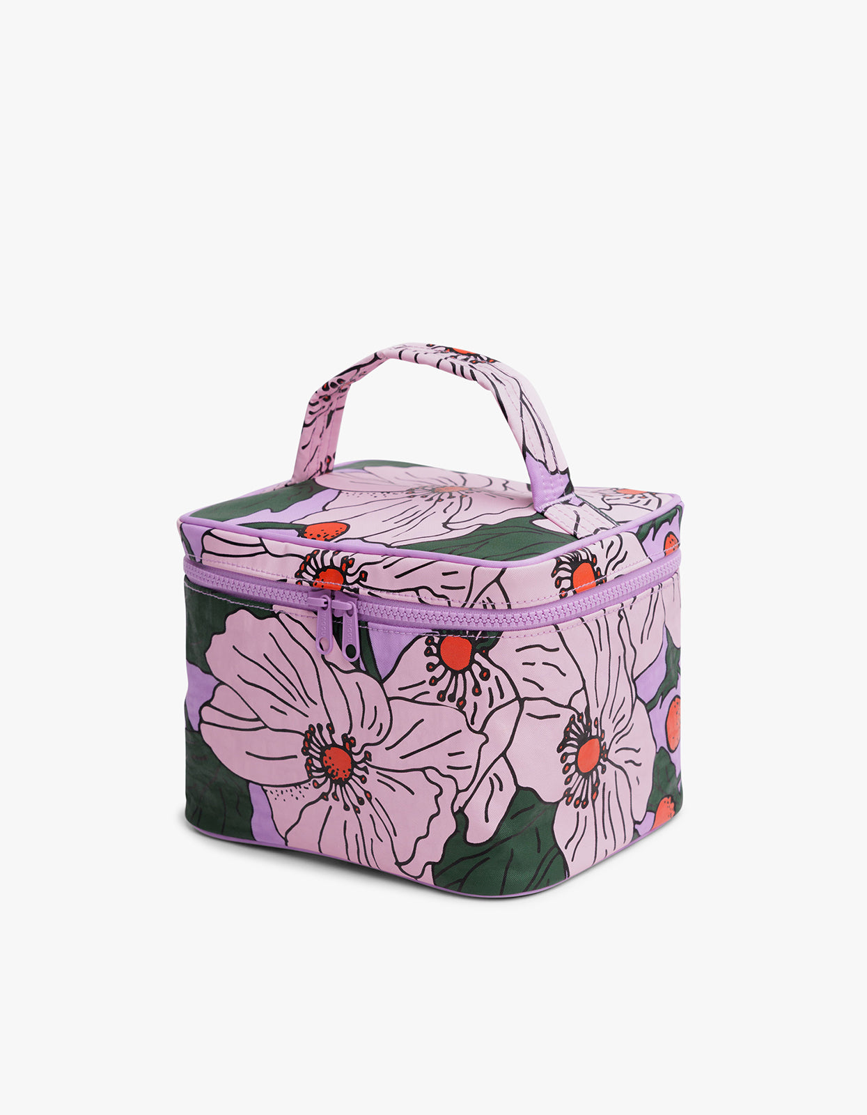 Large Cosmetic Case - Pink Poppy