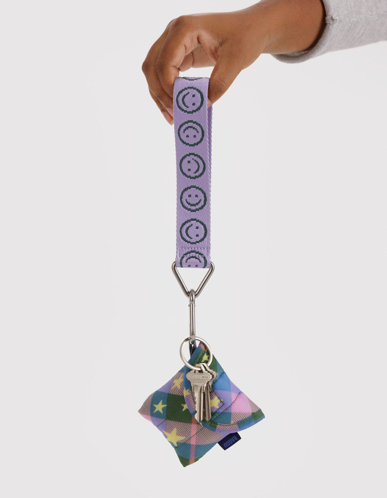 Logo Keychain - Lilac Happy