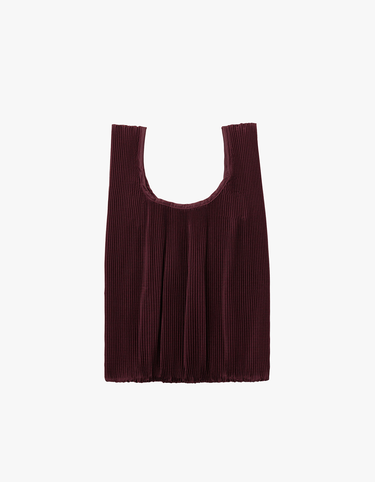 Pleated Baggu - Mahogany