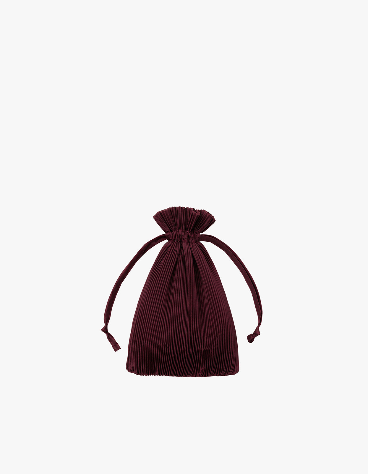 Pleated Baggu - Mahogany