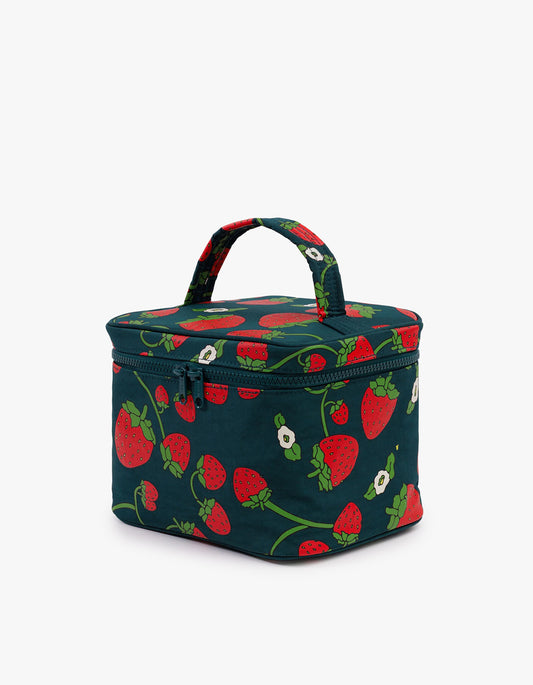 Large Cosmetic Case - Strawberry Blossom