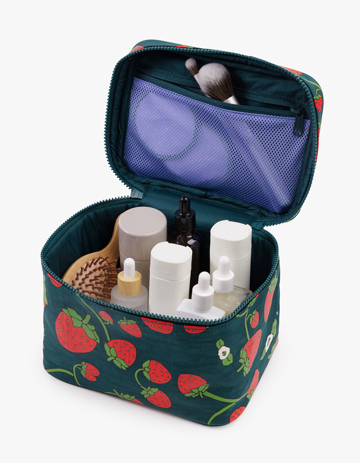 Large Cosmetic Case - Strawberry Blossom