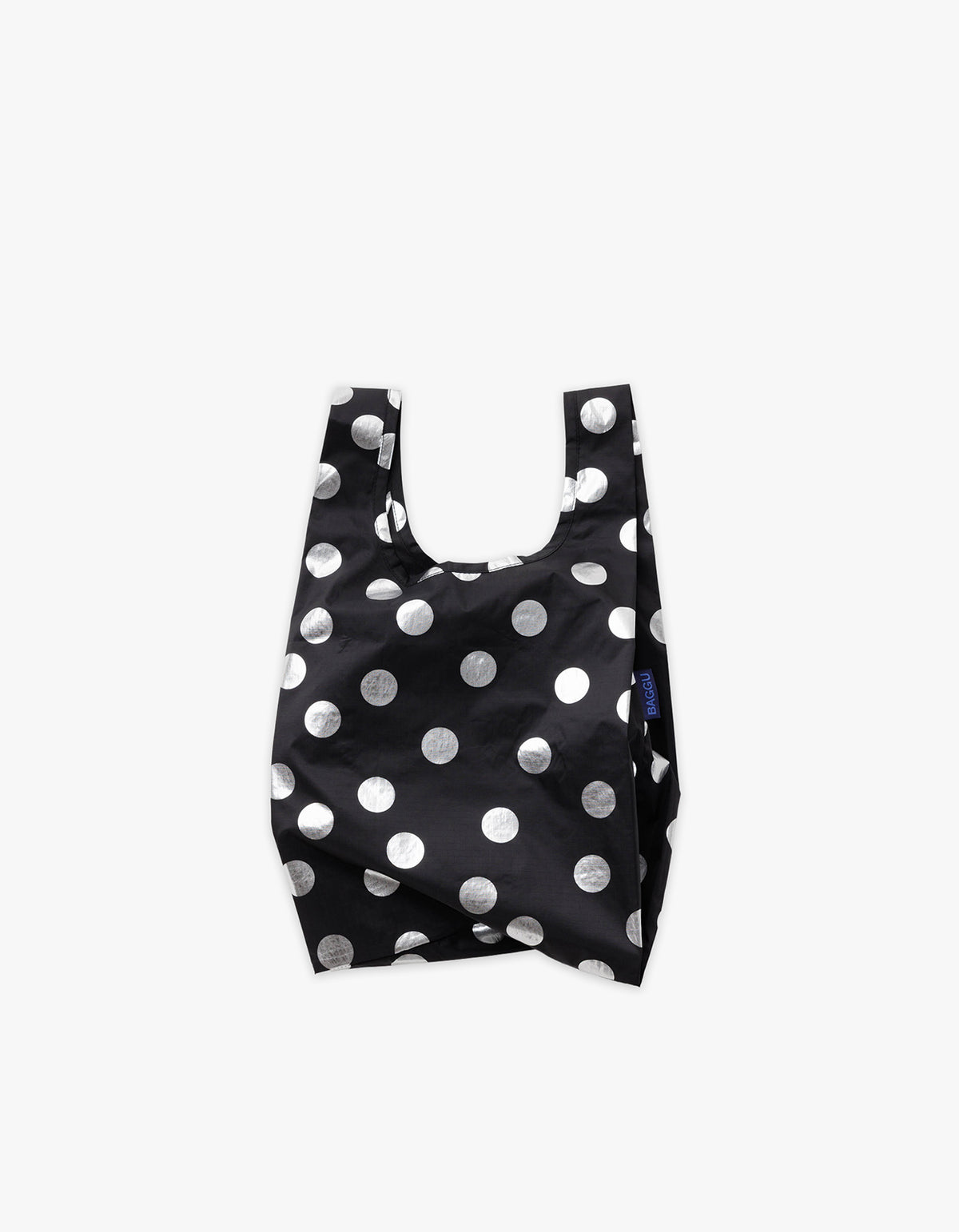 Baby Baggu - Silver Metallic Polka Dot