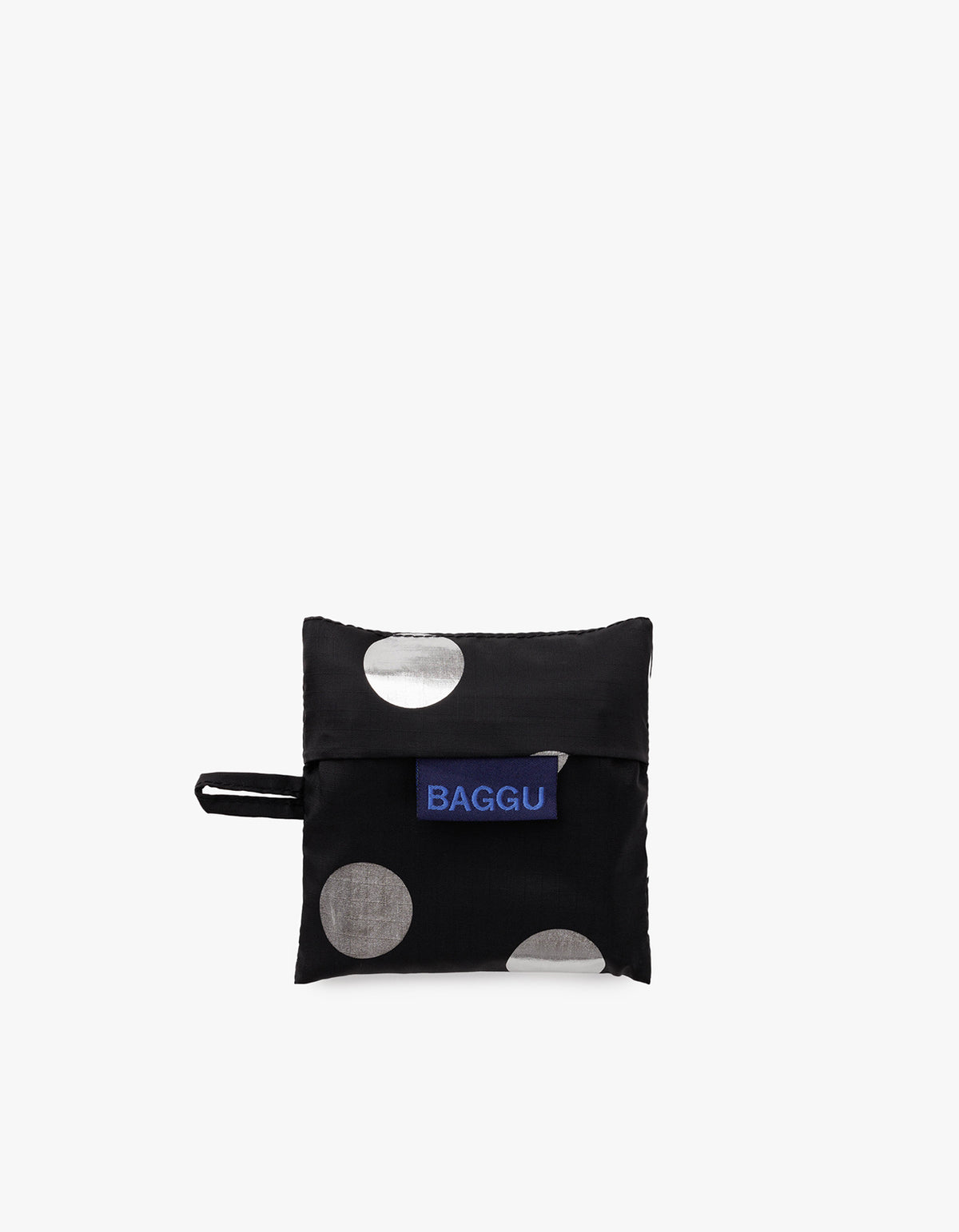 Baby Baggu - Silver Metallic Polka Dot