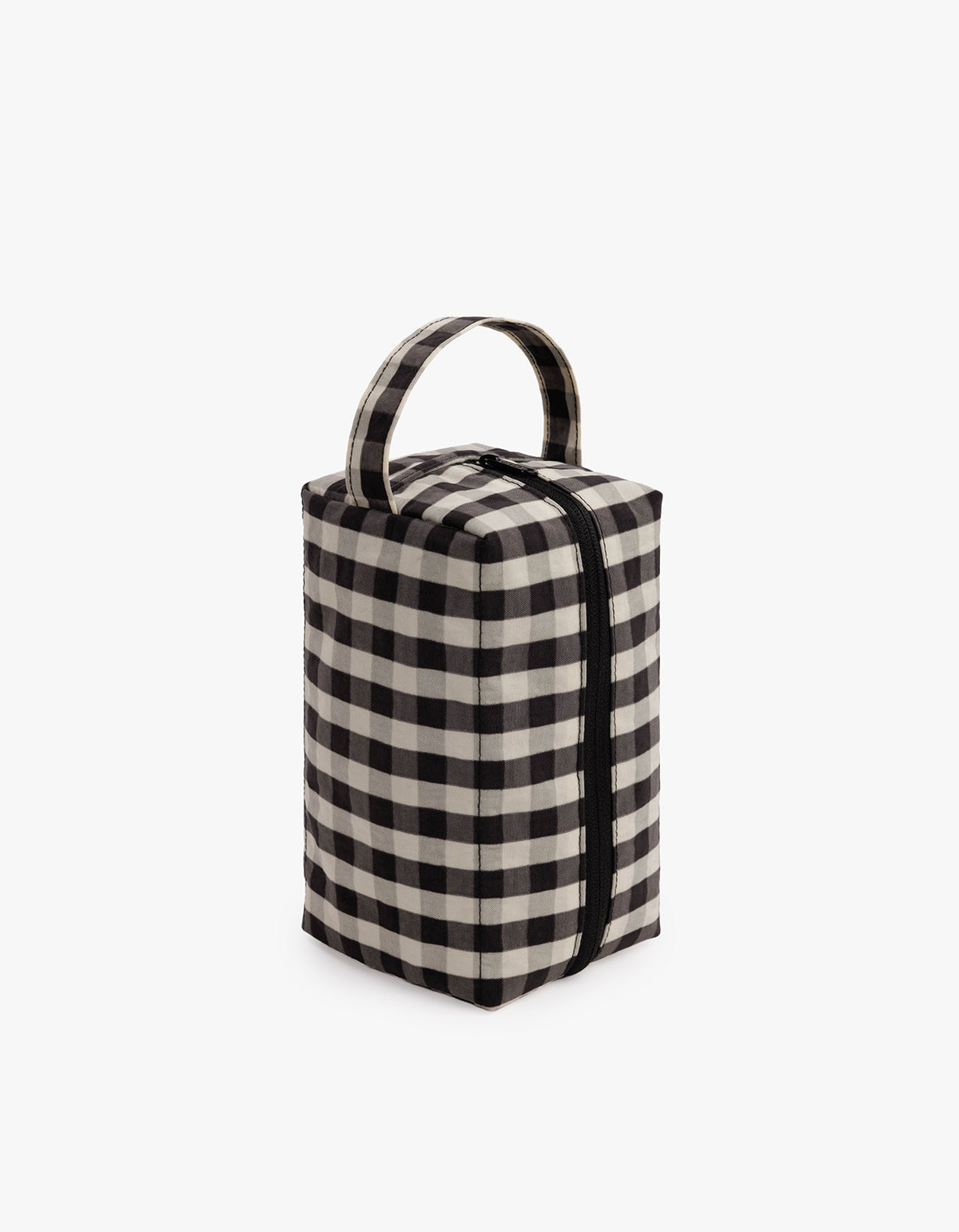 Dopp Kit - Black And Cream Gingham