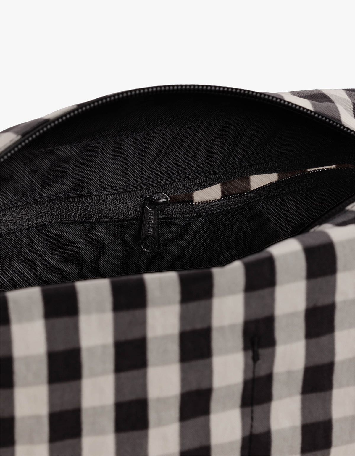 Dopp Kit - Black And Cream Gingham