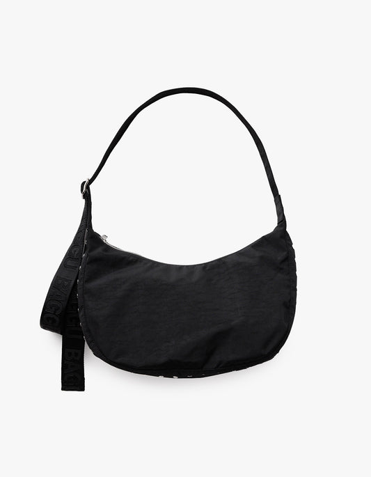 Medium Nylon Crescent Bag - Studs