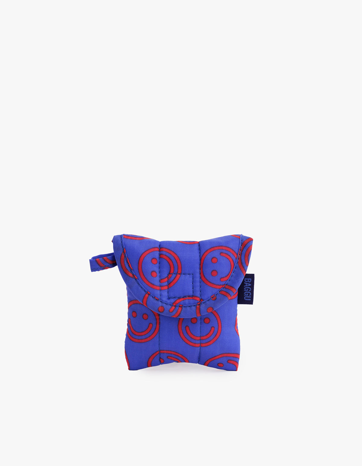 Puffy Earbuds Case - Mini Cobalt Happy