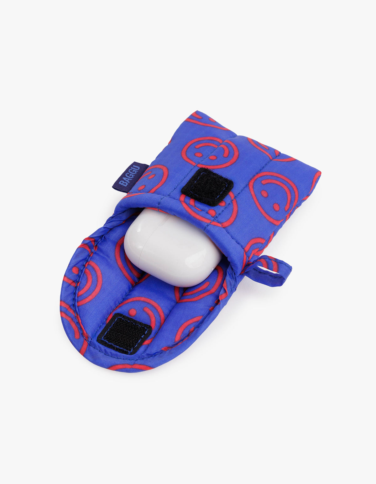 Puffy Earbuds Case - Mini Cobalt Happy
