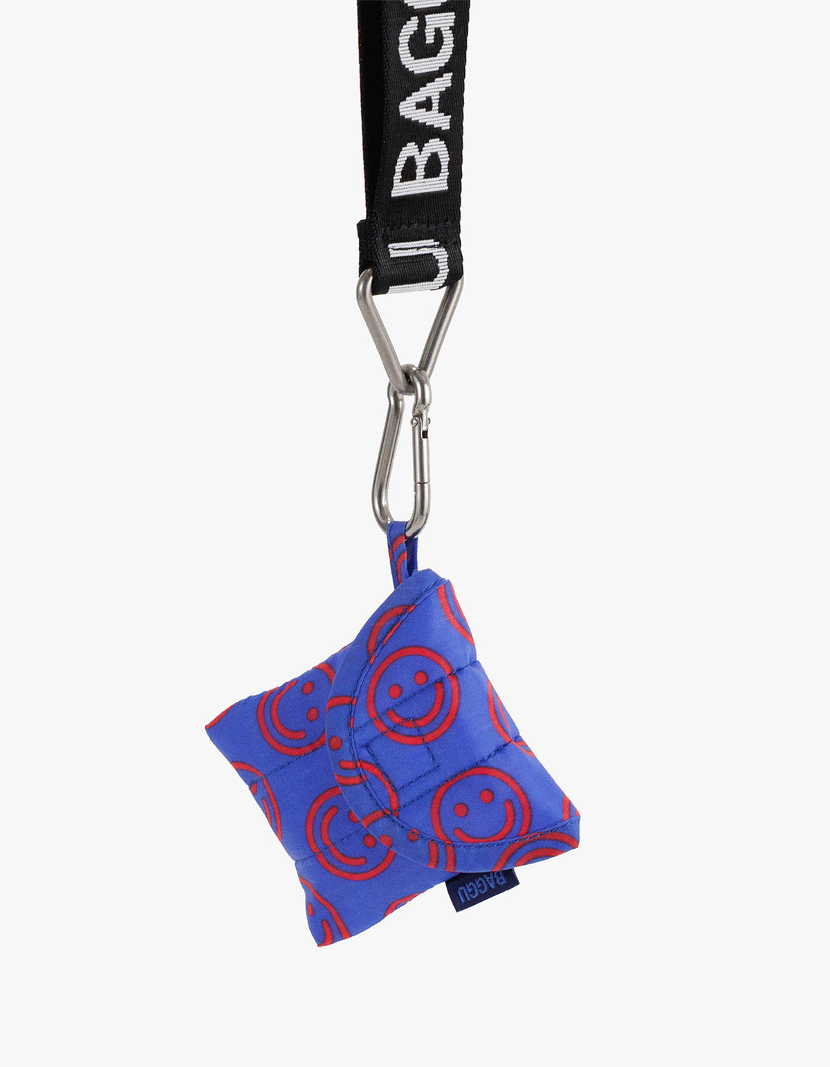 Puffy Earbuds Case - Mini Cobalt Happy